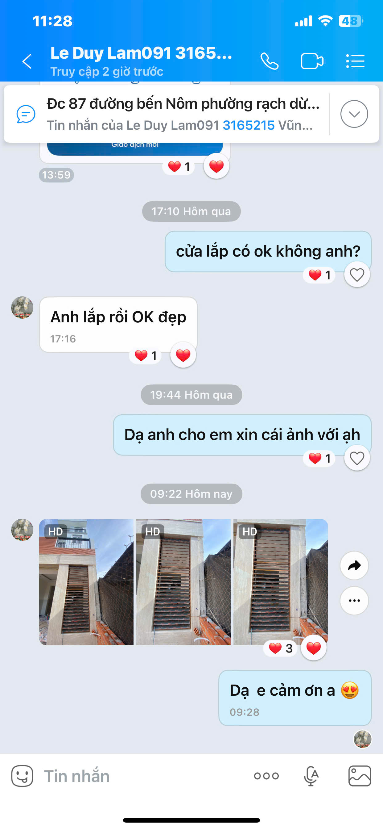 phản hồi khách hàng 1