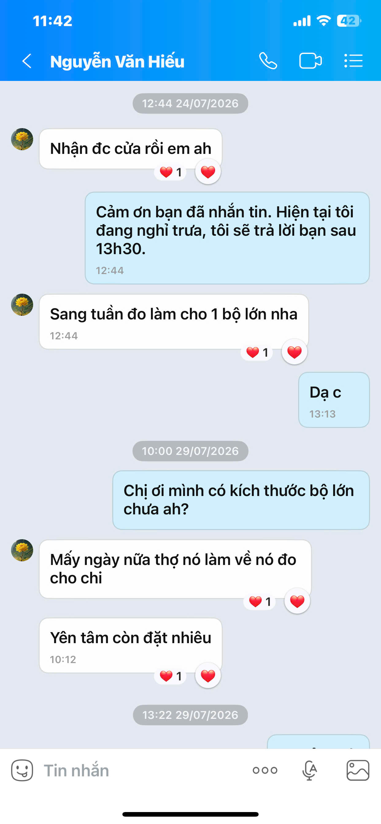 Phản hồi khách hàng 5