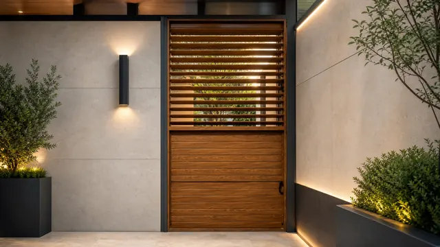 cửa chớp màu giáng hương 2